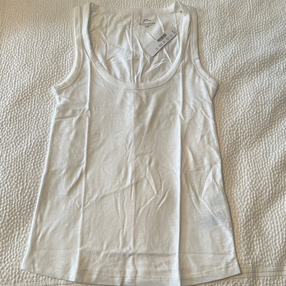 J. Crew tank top vintage cotton cloth size XXS NWT